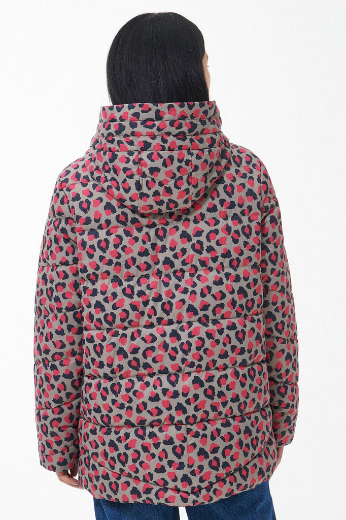 Barbour Printed Bracken Quilt Jacket - Starling Pink Dahlia