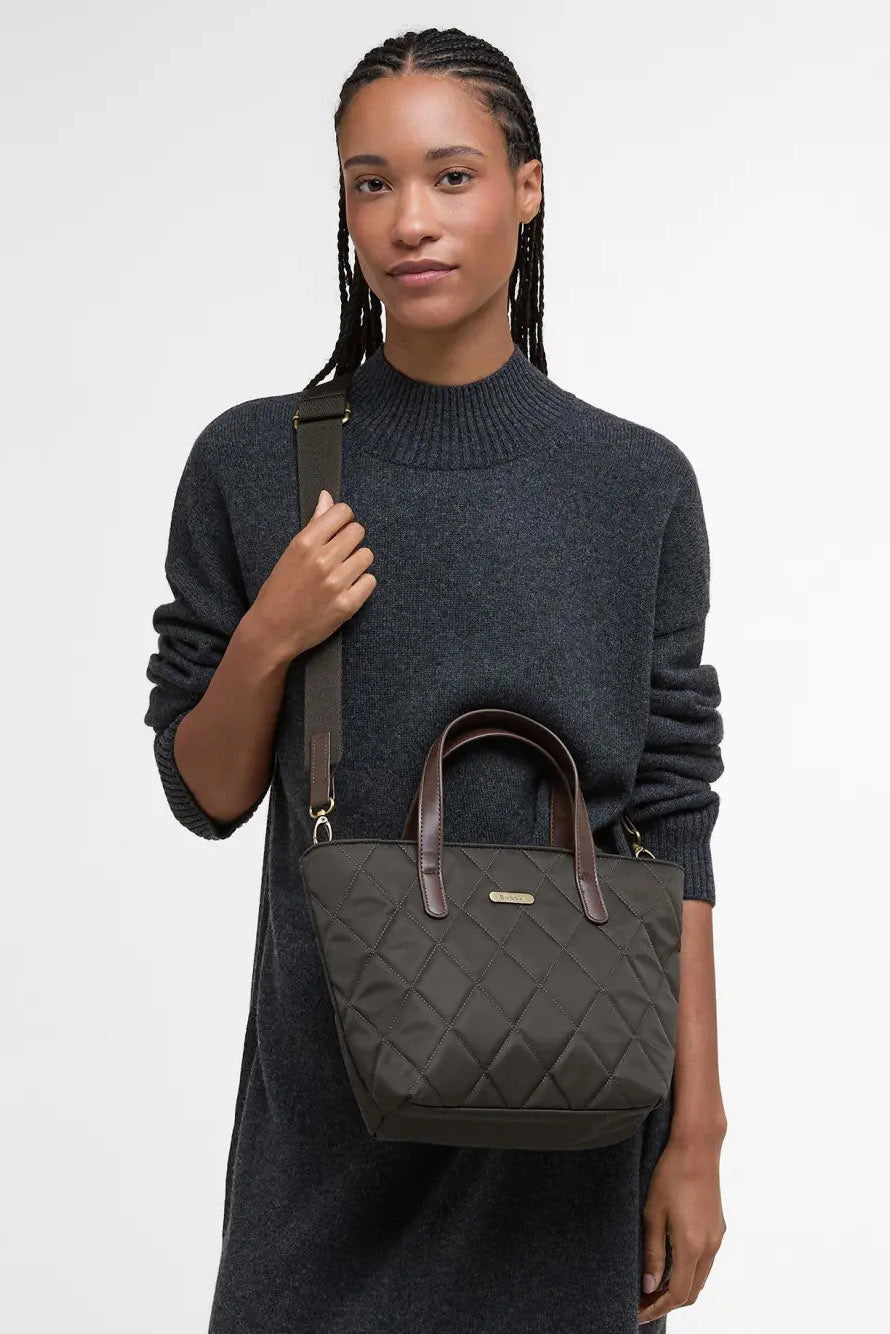 Barbour Quilted Mini Tote Bag - Olive LBA0431_OL75_OS