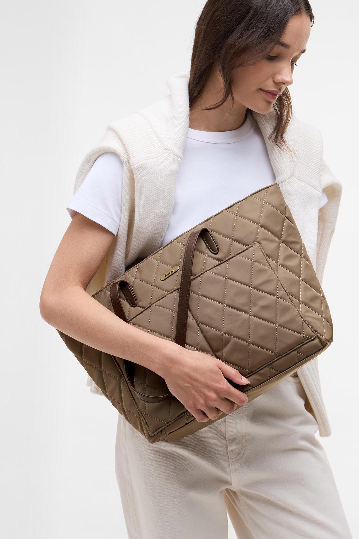 Barbour Quilted Tote Bag - Sand LBA0395_SN31_OS