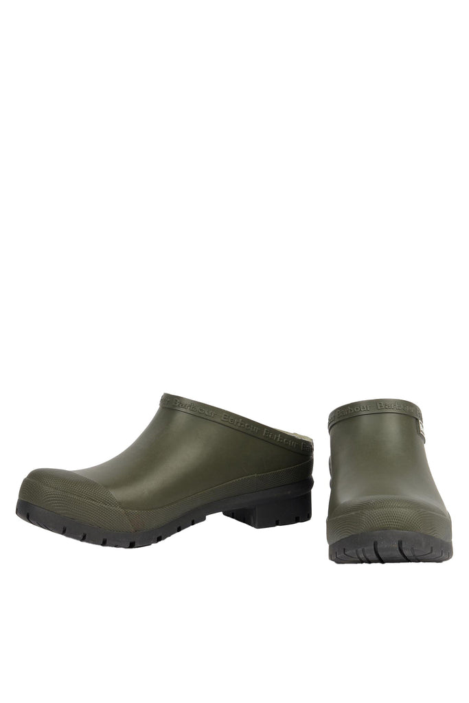Barbour Quinn Welly Clogs - Olive