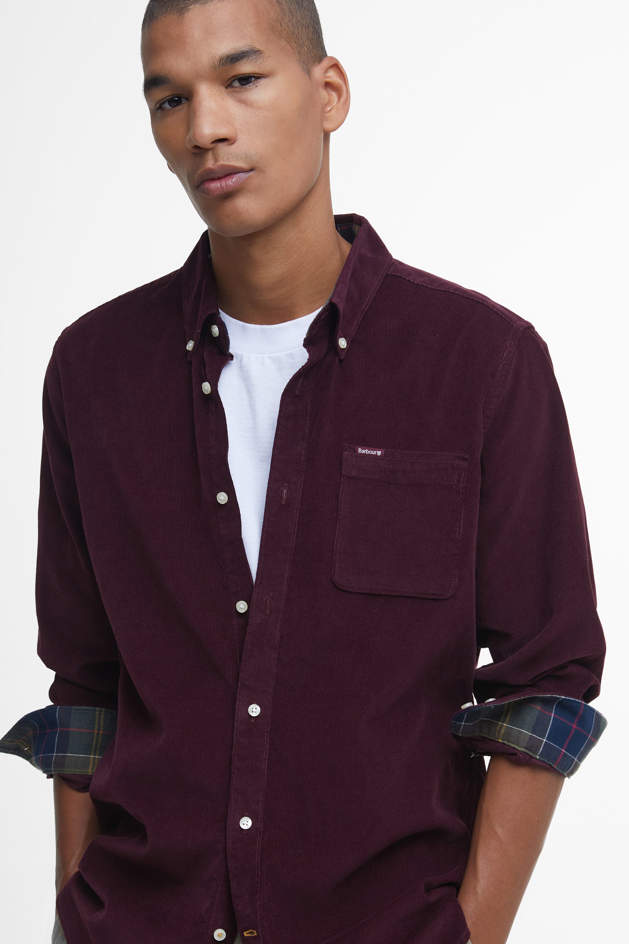 Barbour Ramsey Tartan Flannel Shirt - Winter Red