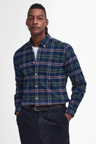 Barbour Ronan Tailored Brushed Cotton Shirt - Deep Blue