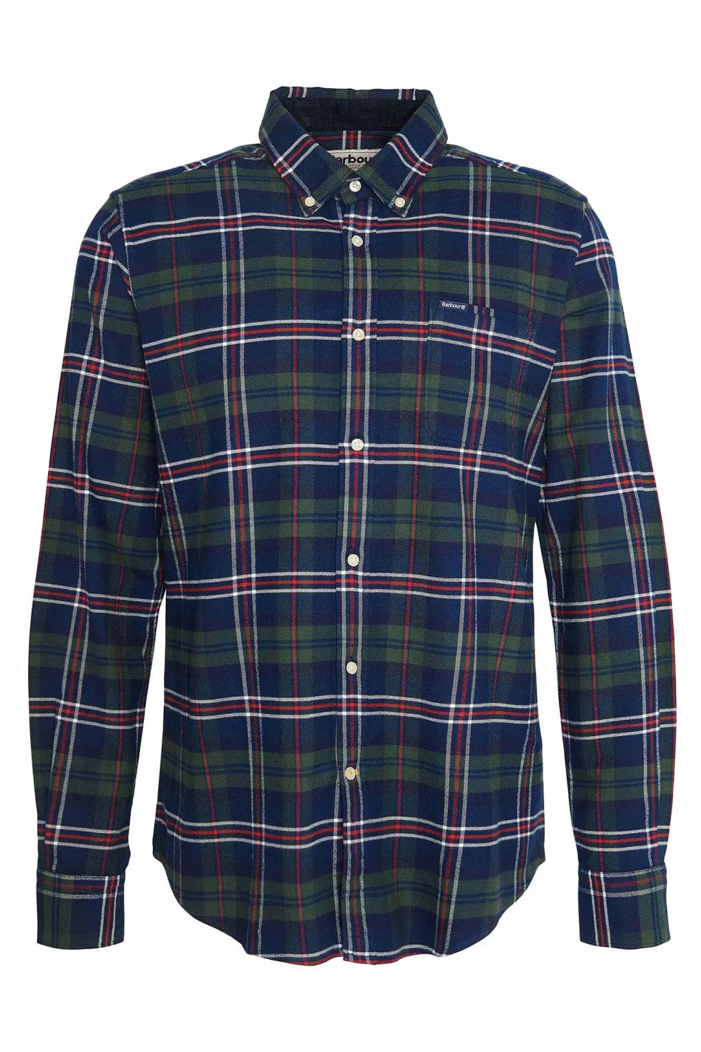 Barbour Ronan Tailored Brushed Cotton Shirt - Deep Blue