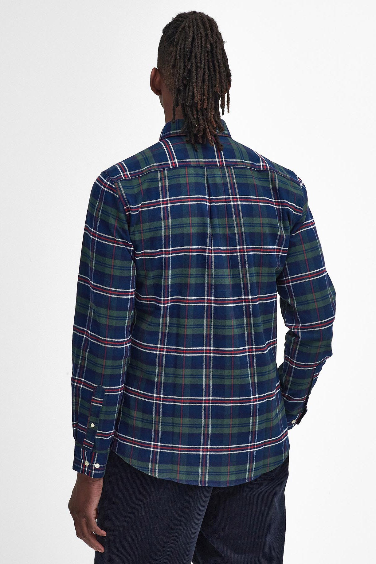 Barbour Ronan Tailored Brushed Cotton Shirt - Deep Blue