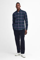 Barbour Ronan Tailored Brushed Cotton Shirt - Deep Blue