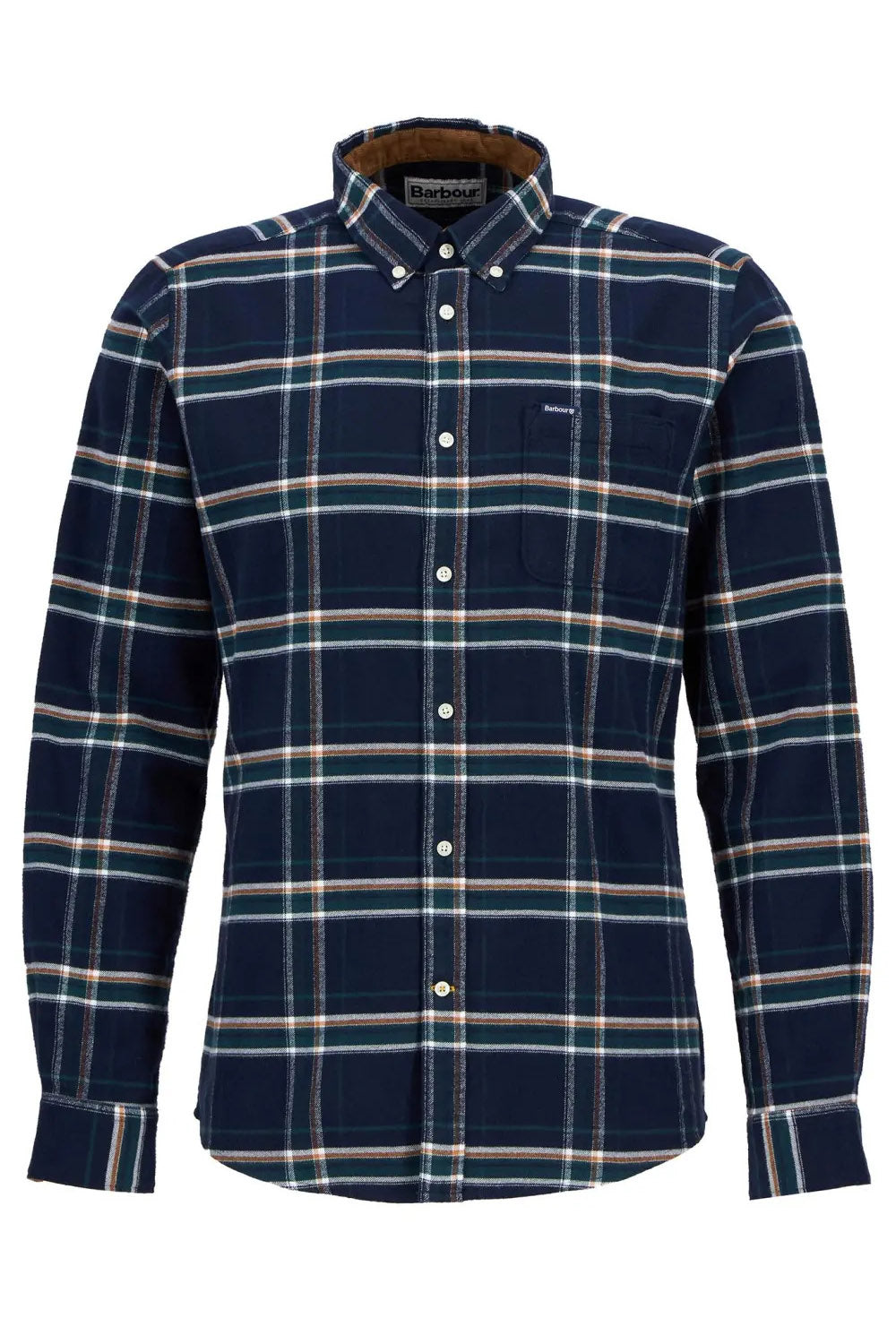 Barbour Ronan Tailored Brushed Cotton Shirt - Inky Blue