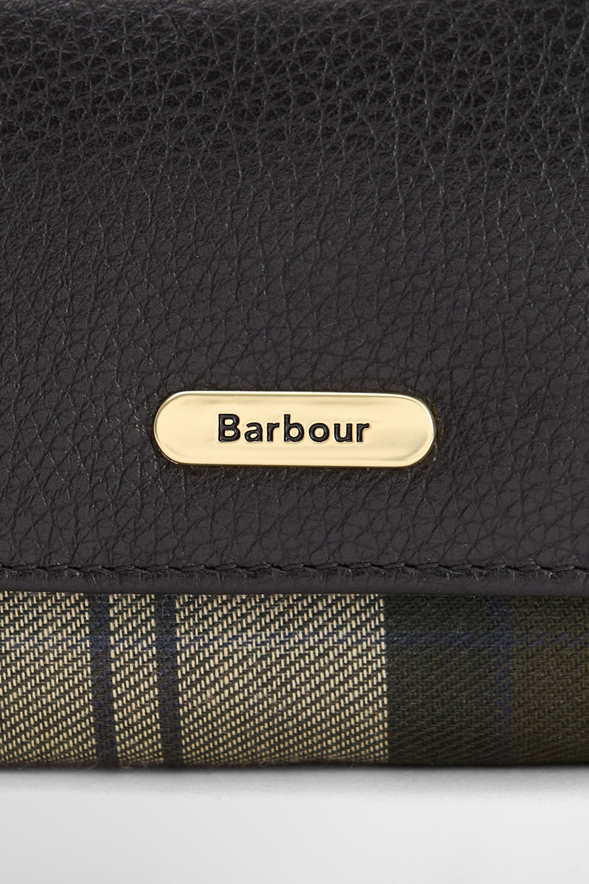 Barbour Rosa Leather French Purse - Black/Ancient LLG0036_BK11_OS