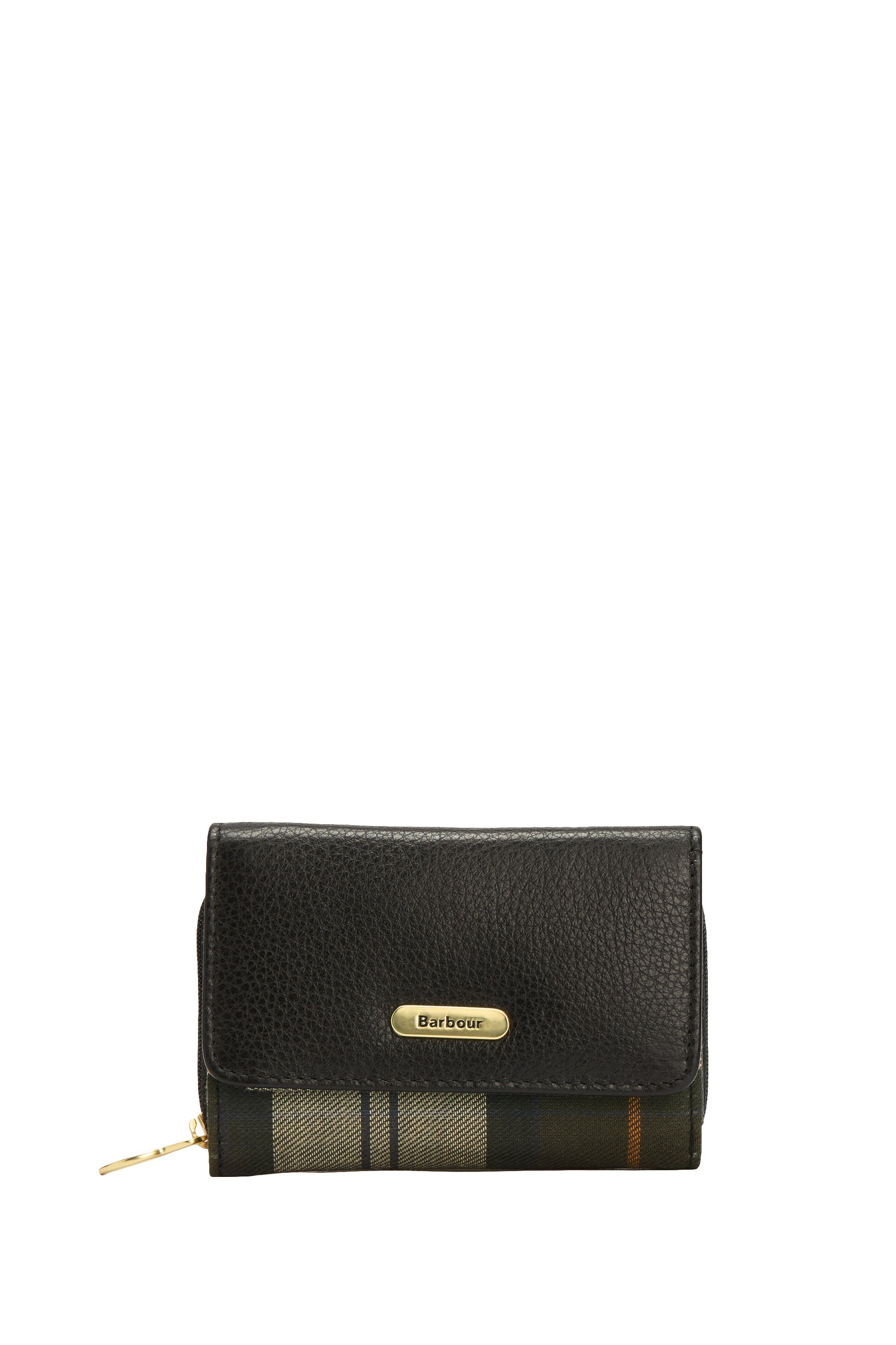 Barbour Rosa Leather French Purse - Black/Ancient LLG0036_BK11_OS