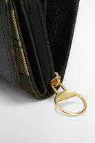 Barbour Rosa Leather French Purse - Black/Ancient LLG0036_BK11_OS