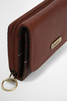 Barbour Rosa Leather French Purse - Brown/Classic LLG0036_BR11_OS