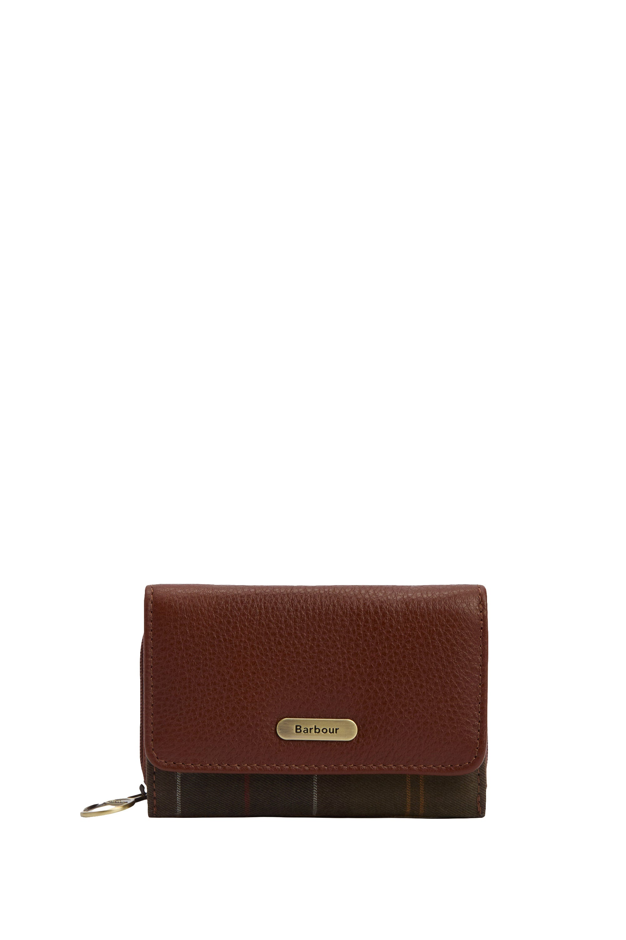 Barbour Rosa Leather French Purse - Brown/Classic LLG0036_BR11_OS