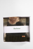Barbour Saltburn Beanie & Tartan Scarf Gift Set - Ancient Loden/Dk Green LGS0077_GN51_OS