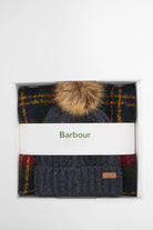 Barbour Saltburn Beanie & Tartan Scarf Gift Set - Winterberry Tartan LGS0077_TN69_OS