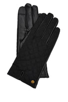 Barbour Scarlet Waxed Cotton/Leather Gloves - Black