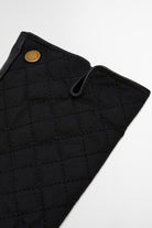 Barbour Scarlet Waxed Cotton/Leather Gloves - Black