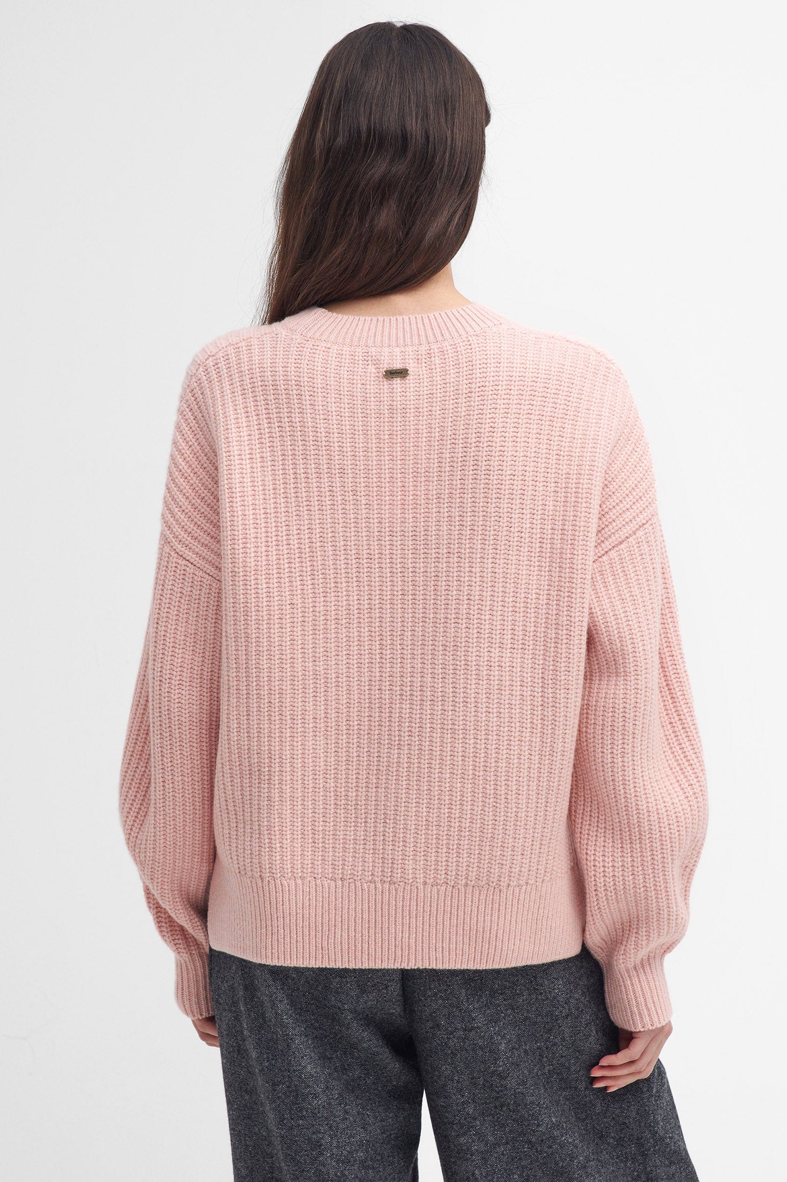 Barbour Scarlett Knitted Jumper - Mahogany Rose