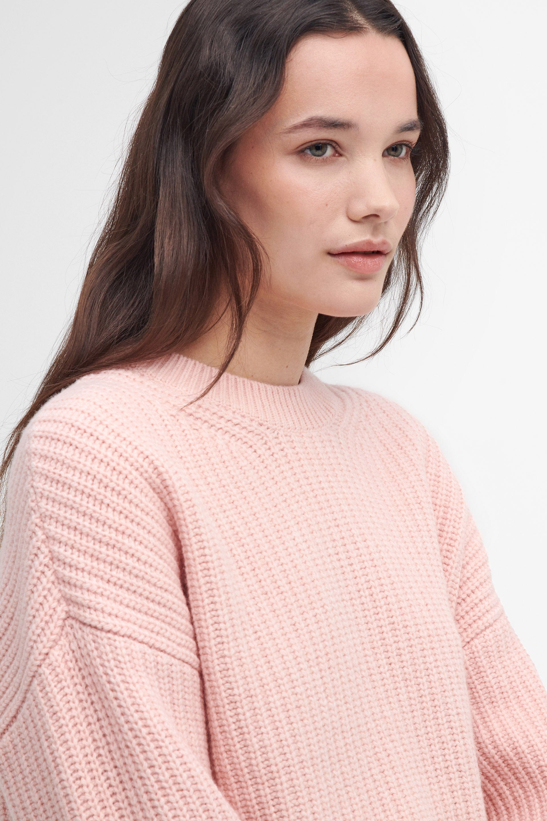 Barbour Scarlett Knitted Jumper - Mahogany Rose