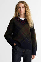 Barbour Shae Knit Jumper - Shadow Classic Tartan