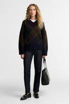 Barbour Shae Knit Jumper - Shadow Classic Tartan