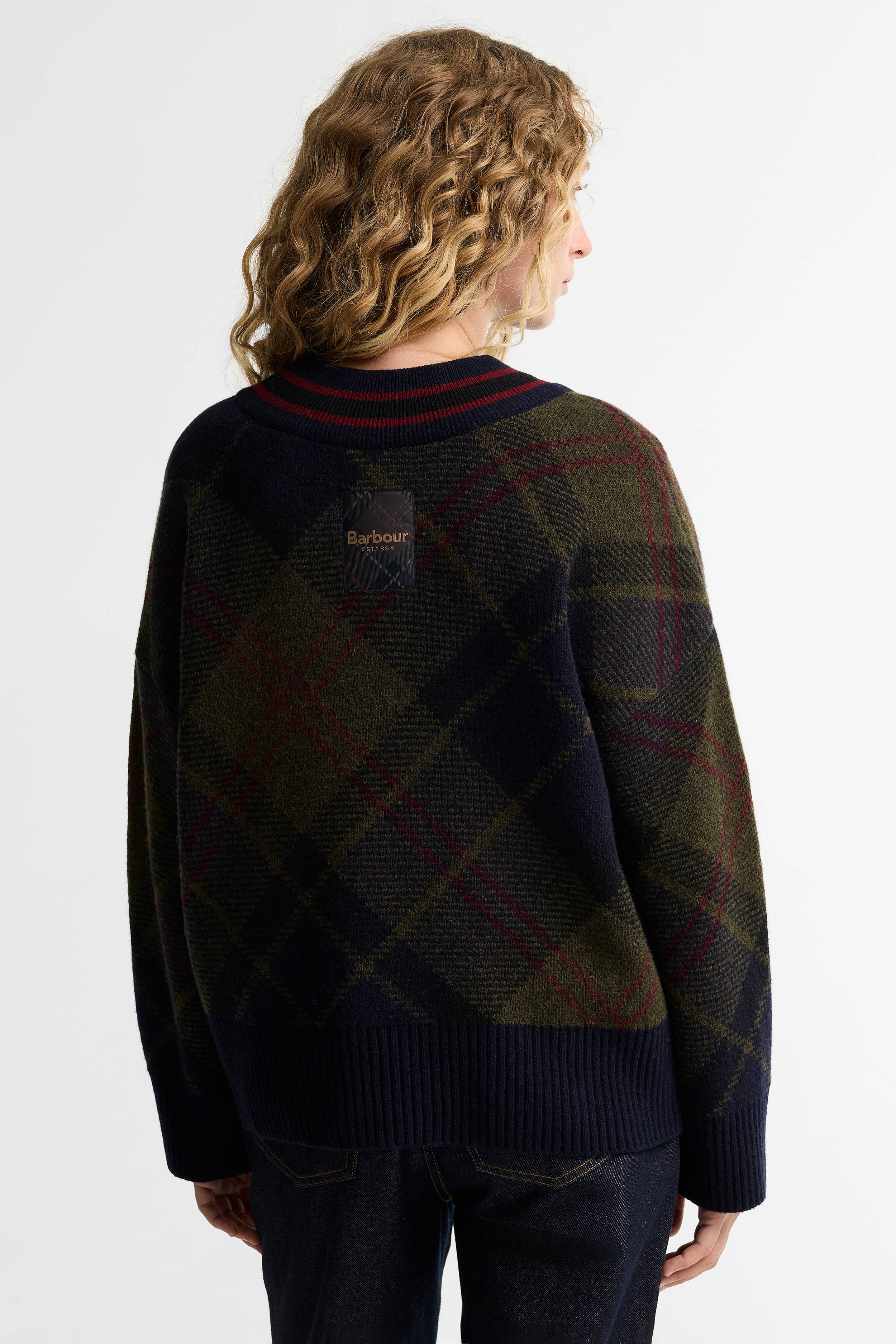 Barbour Shae Knit Jumper - Shadow Classic Tartan