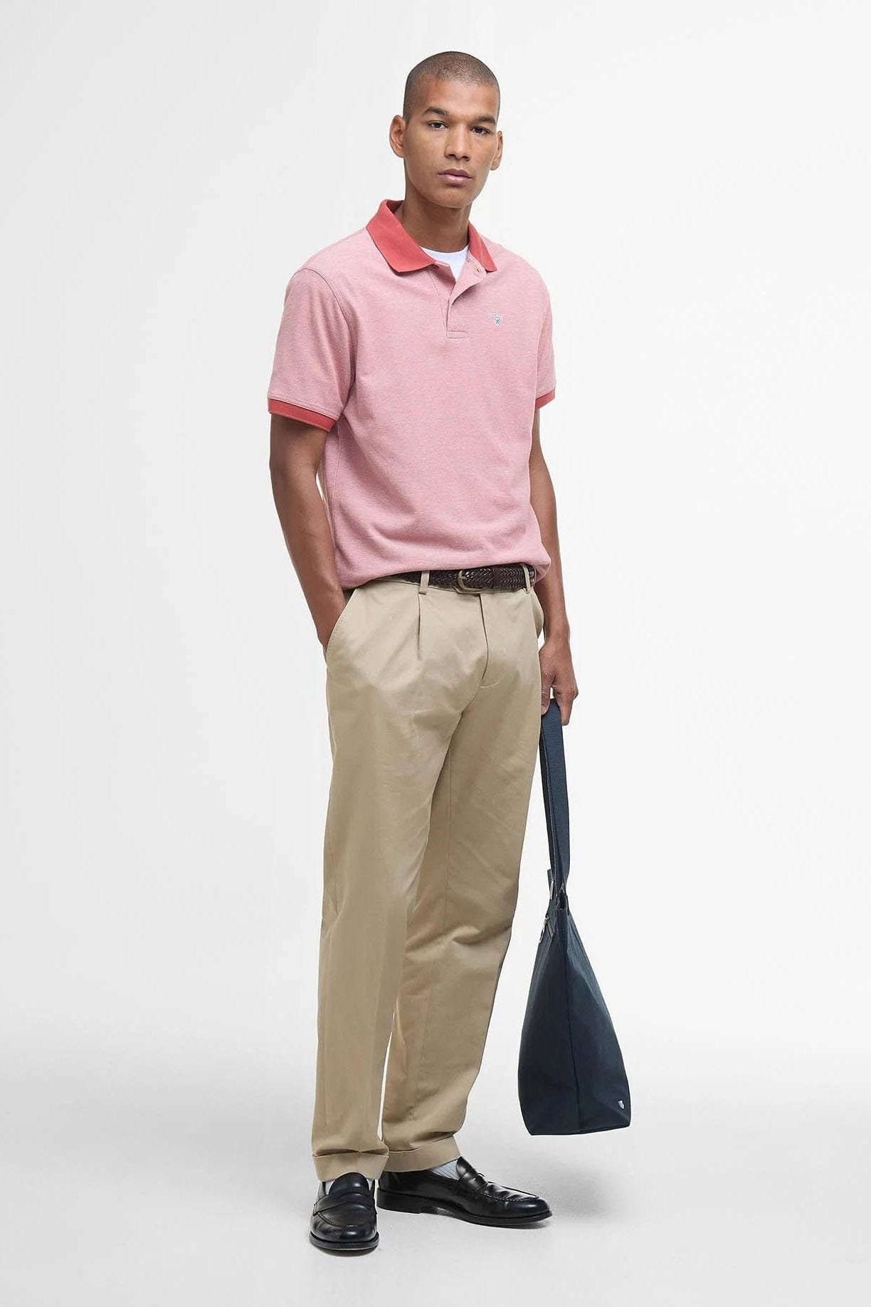 Barbour Sports Mix Polo - Red Spice