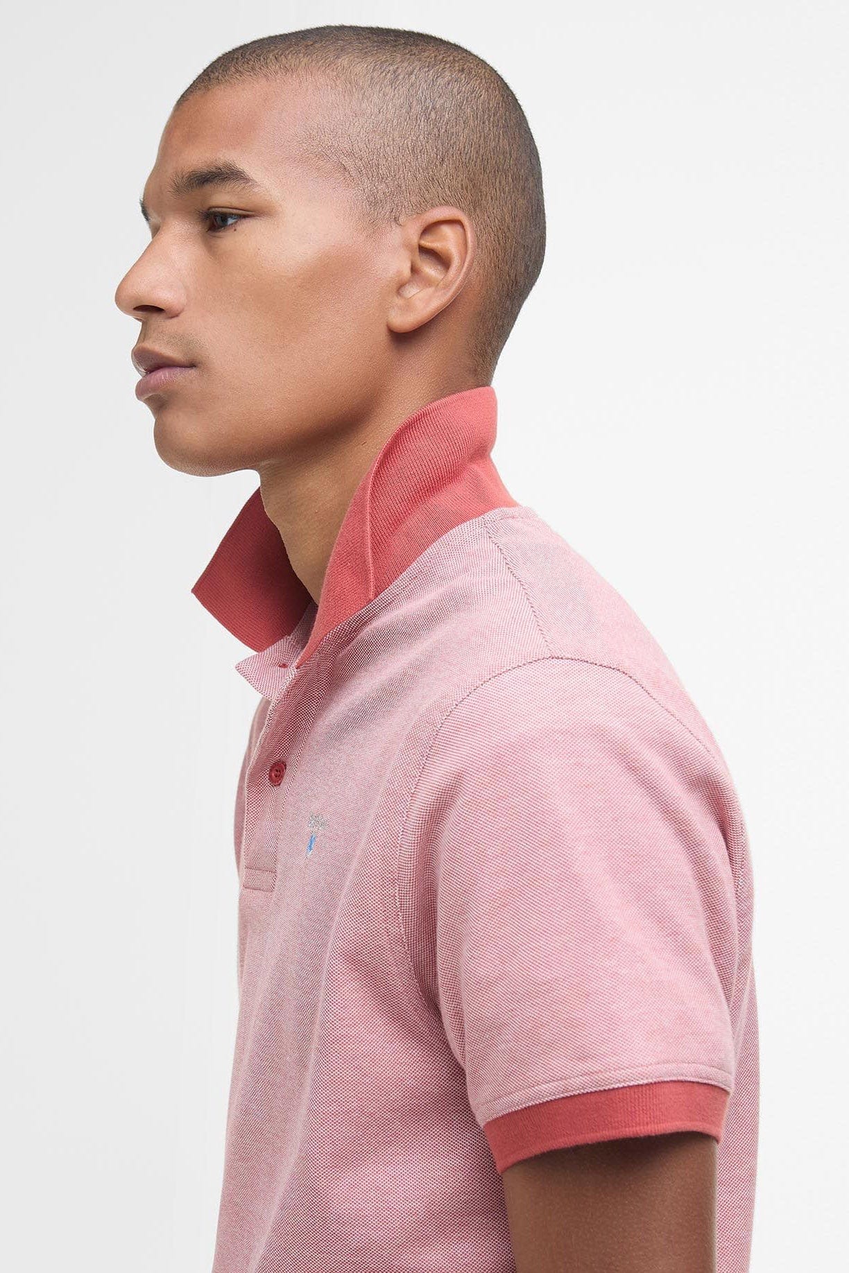 Barbour Sports Mix Polo - Red Spice