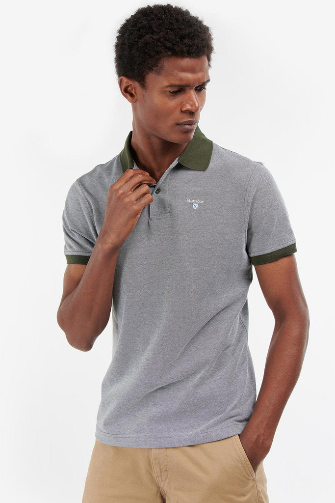 Barbour Sports Polo Mix - Dark Olive
