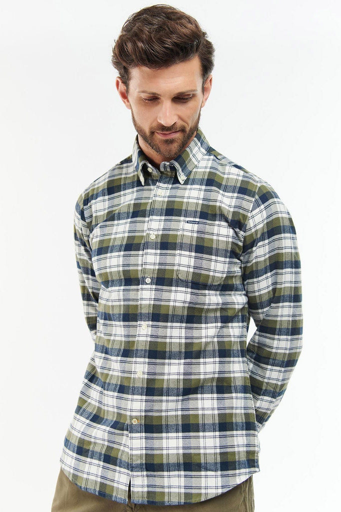 Barbour Stonewell Tailored Fit Shirt - Olive
