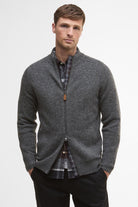 Barbour Talder Zip-Up Jumper - Charcoal