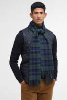 Barbour Tartan Lambswool Scarf - Olive Night USC0001_TN28_OS