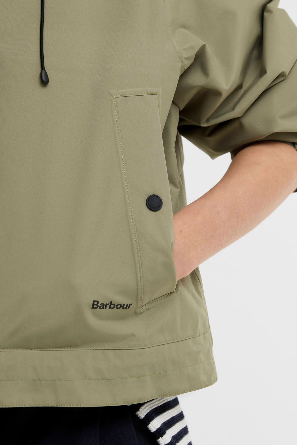 Barbour Thorpe Waterproof Jacket - Bleached Olive/Fondant