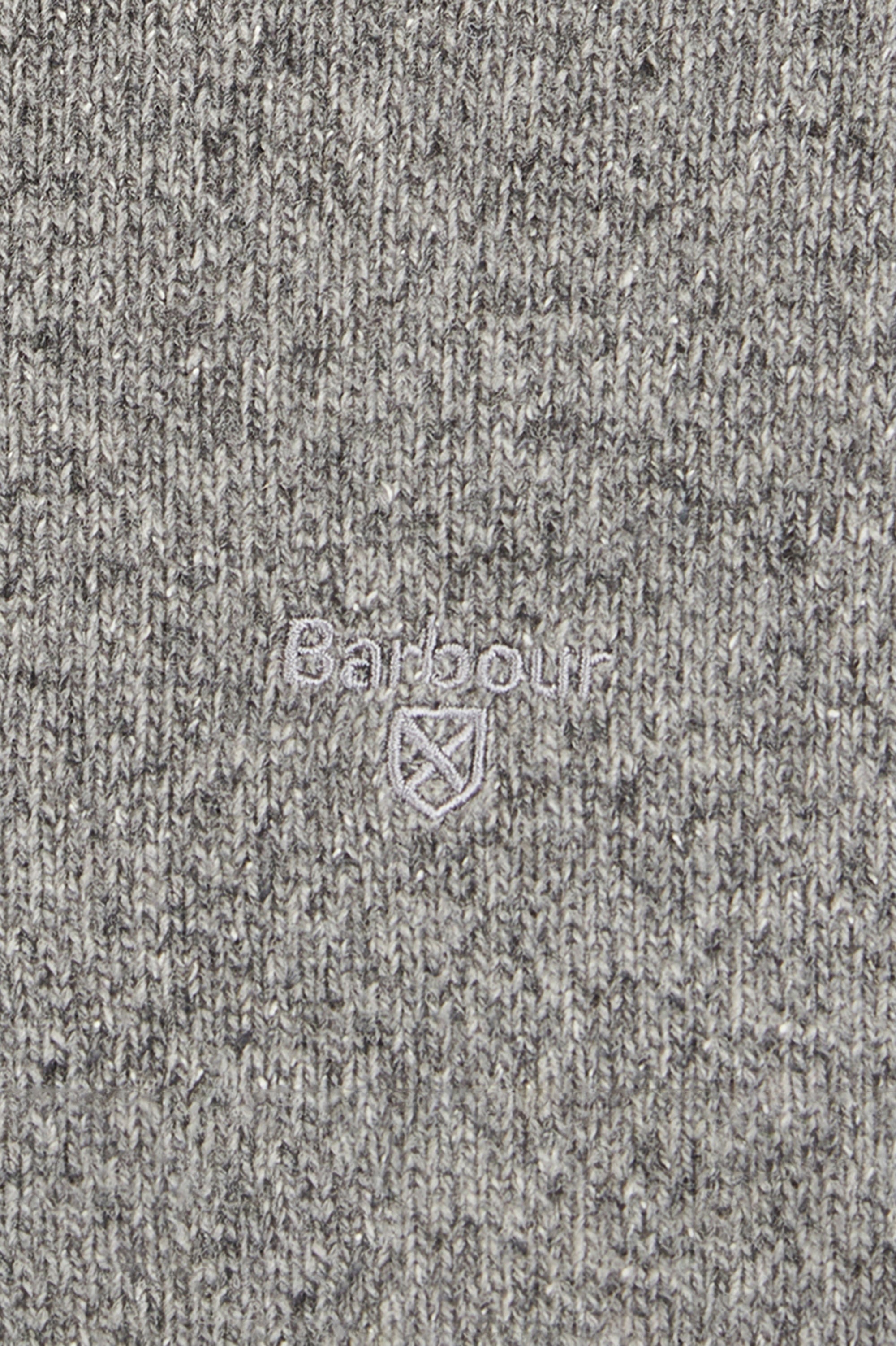 Barbour Tisbury Half Zip Knitted Jumper - Grey