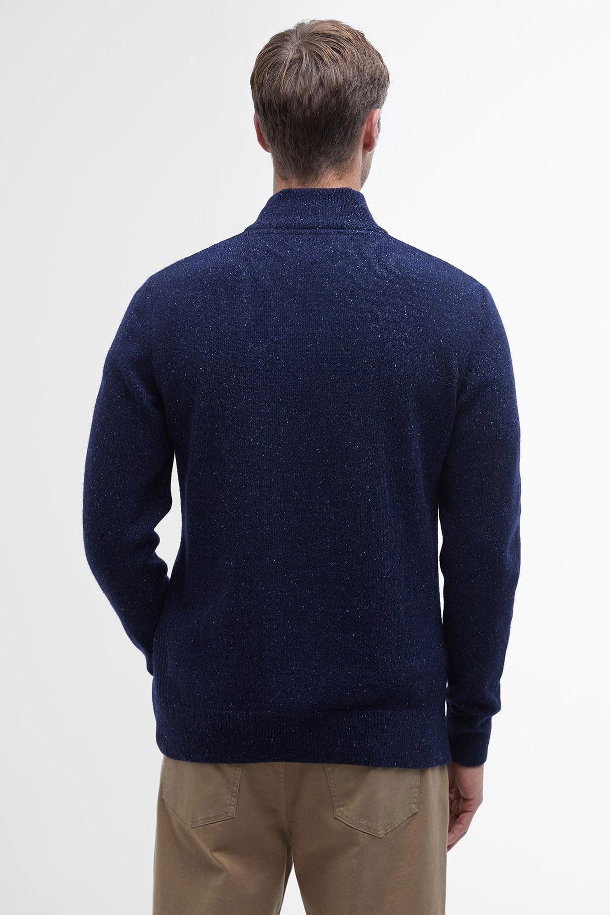 Barbour Tisbury Half Zip Knitted Jumper - Navy