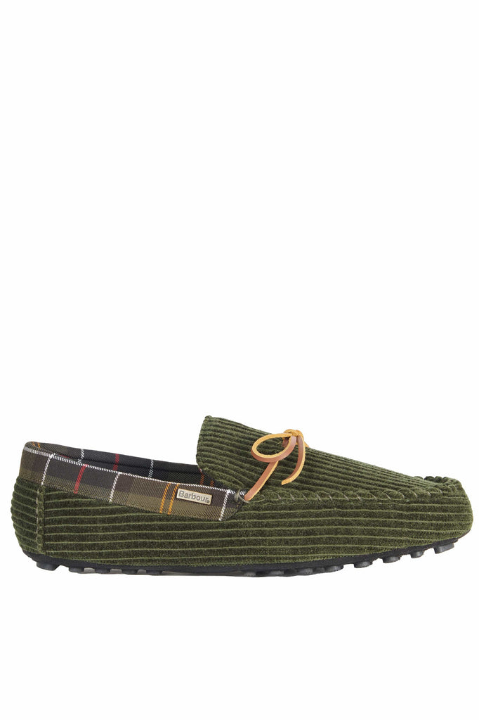 Barbour Tueart Slippers - Olive Cord