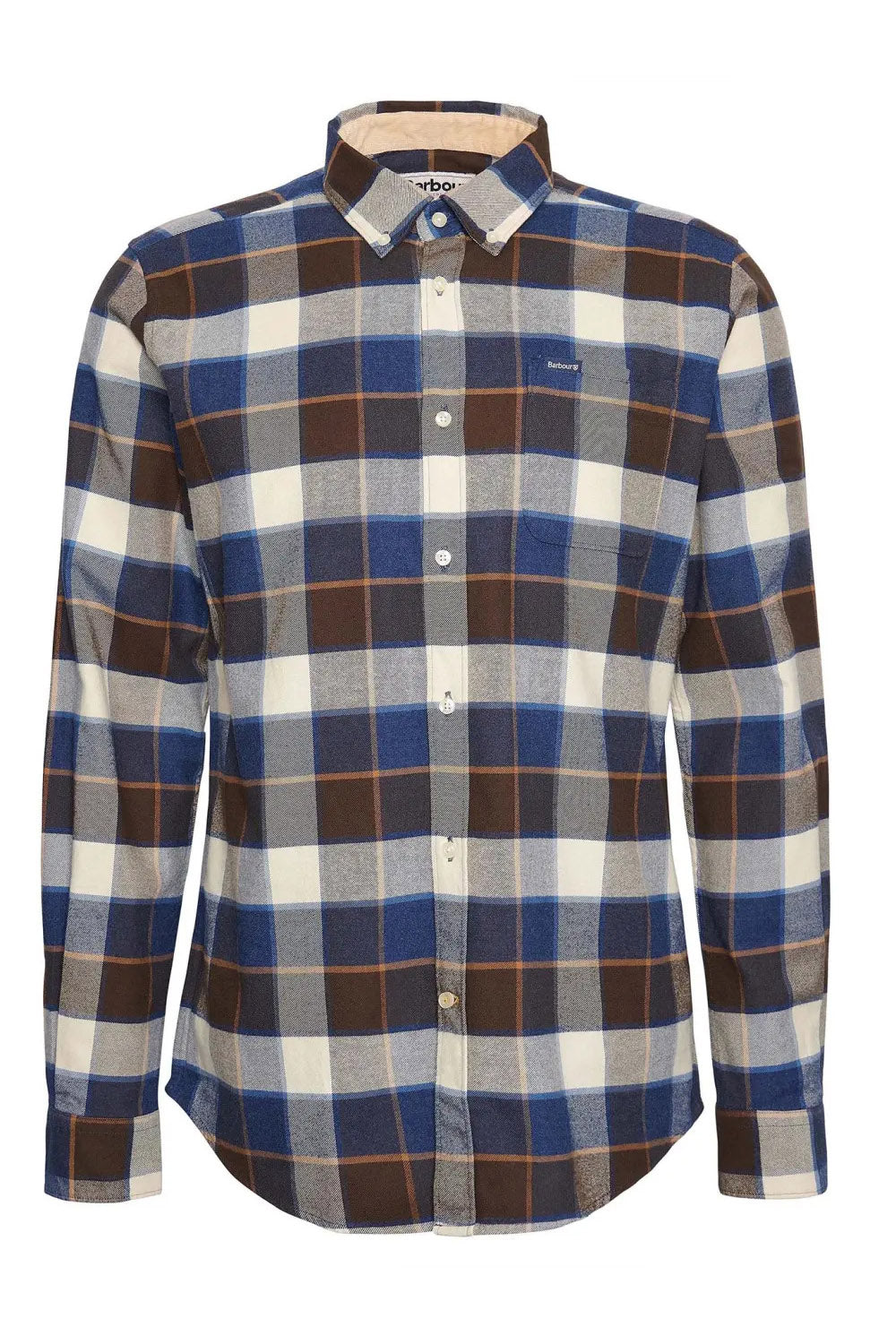 Barbour Valley Tailored Brushed Cotton Shirt - Ecru
