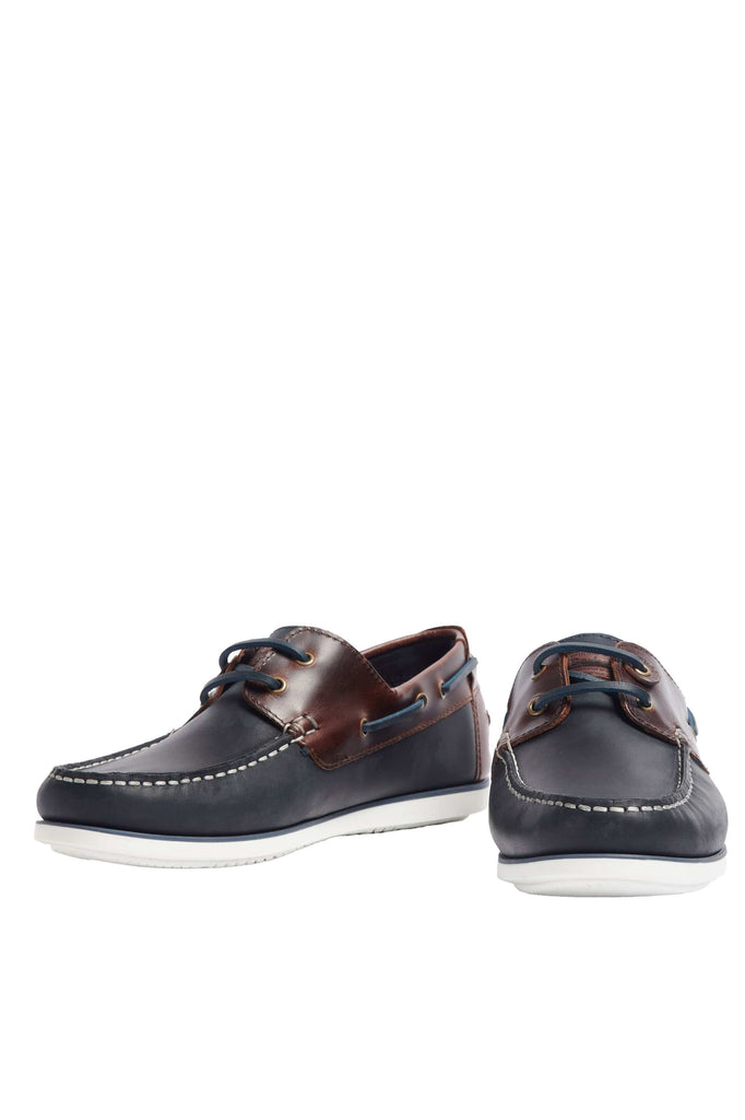 Barbour Wake Boat Shoes - Navy/Brown
