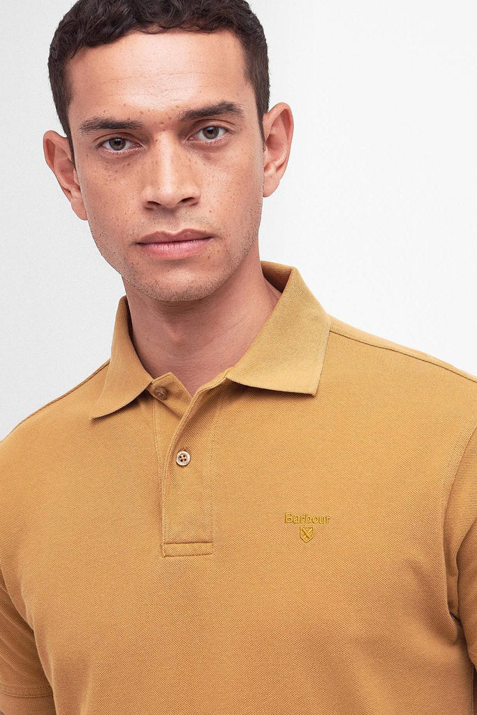 Barbour Washed-Out Sports Polo Shirt - Cumin