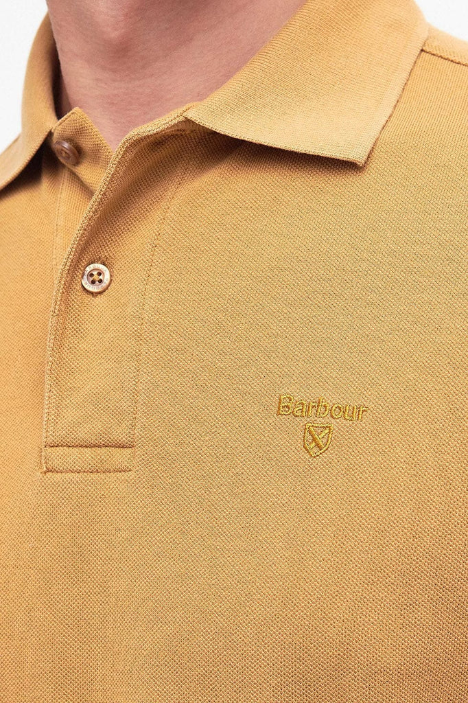 Barbour Washed-Out Sports Polo Shirt - Cumin