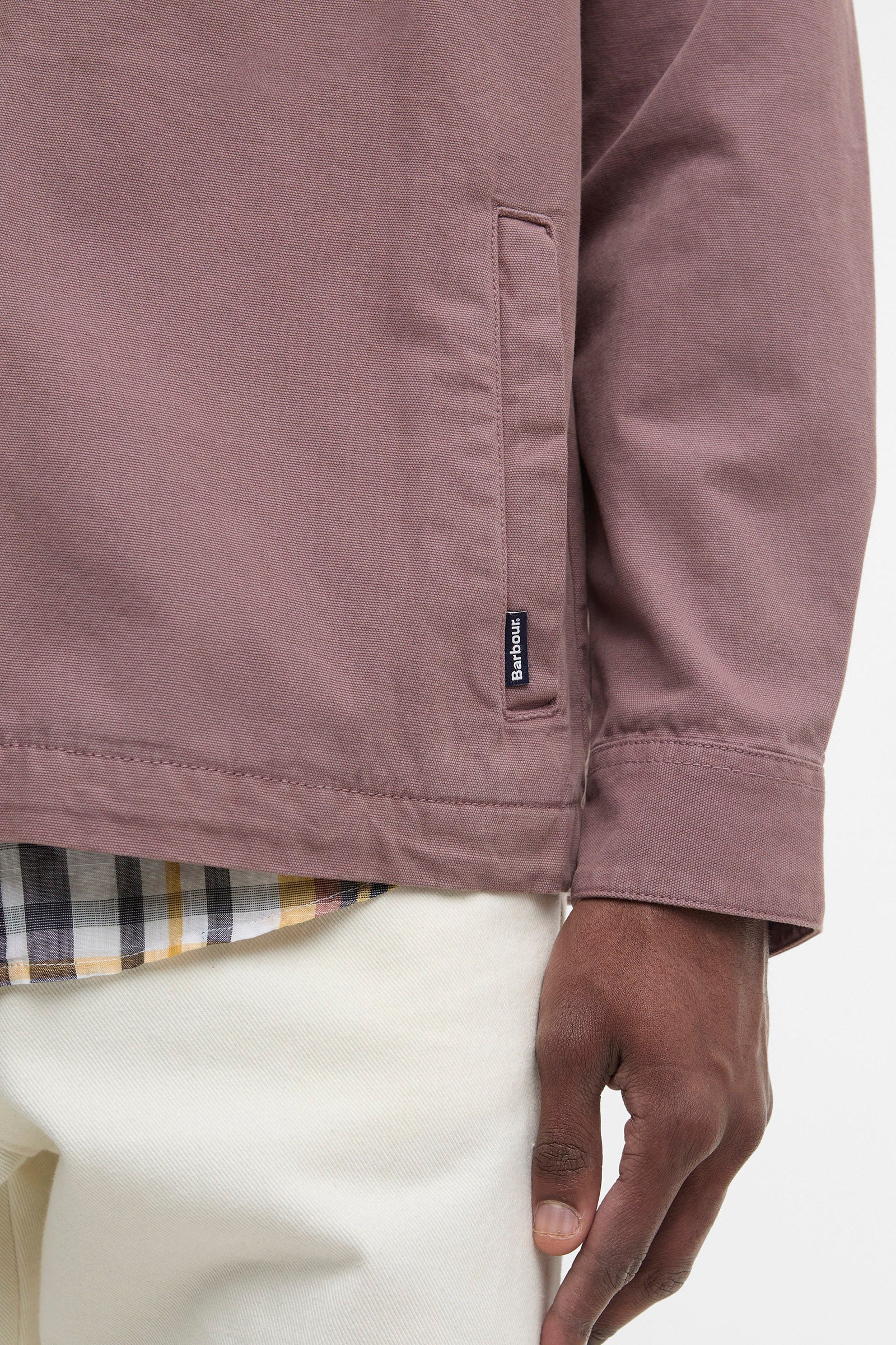 Barbour Washed Overshirt - Peppercorn