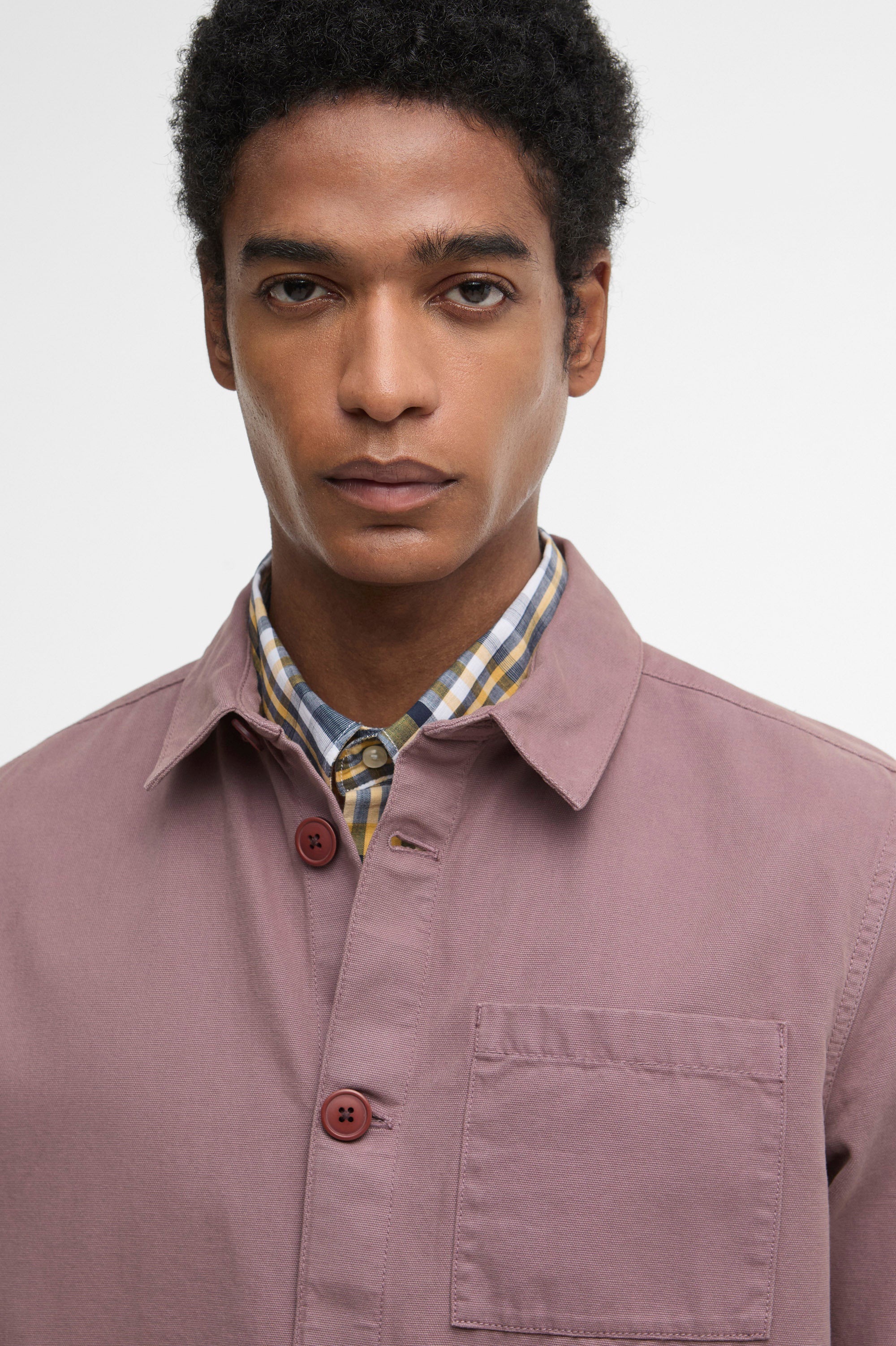 Barbour Washed Overshirt - Peppercorn