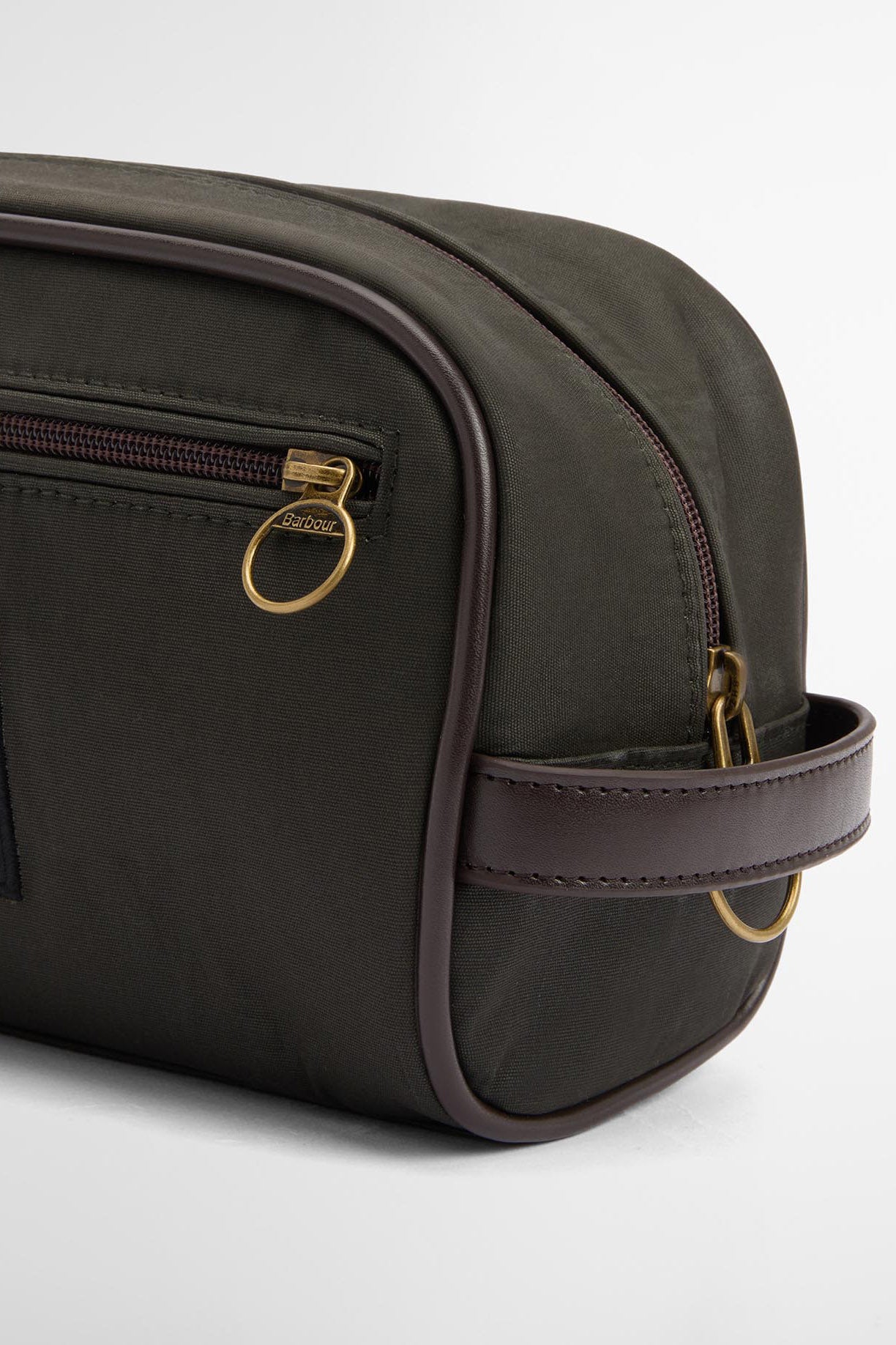 Barbour Wax Washbag - Olive/Beacon MAC0404_OL51_OS