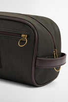 Barbour Wax Washbag - Olive/Beacon MAC0404_OL51_OS