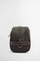 Barbour Wax Washbag - Olive/Beacon MAC0404_OL51_OS