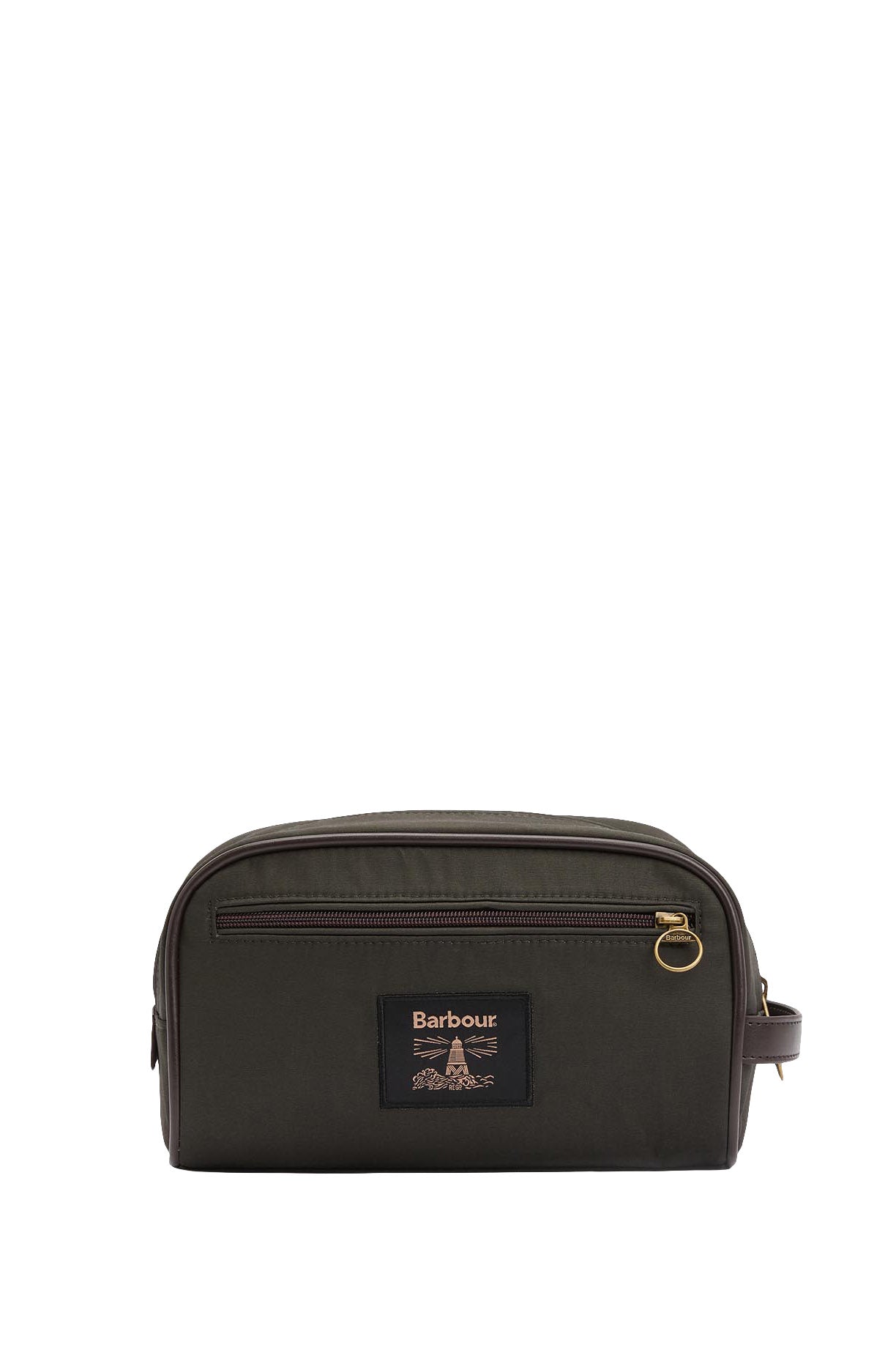 Barbour Wax Washbag - Olive/Beacon MAC0404_OL51_OS