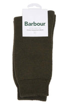Barbour Wellington Calf Socks - Olive Green