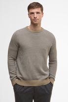 Barbour Wells Crew Neck Jumper - Washed Stone