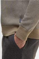 Barbour Wells Crew Neck Jumper - Washed Stone