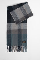 Barbour Westerdale Check Scarf - Dark Slate/Smoke USC0391_GY91_OS