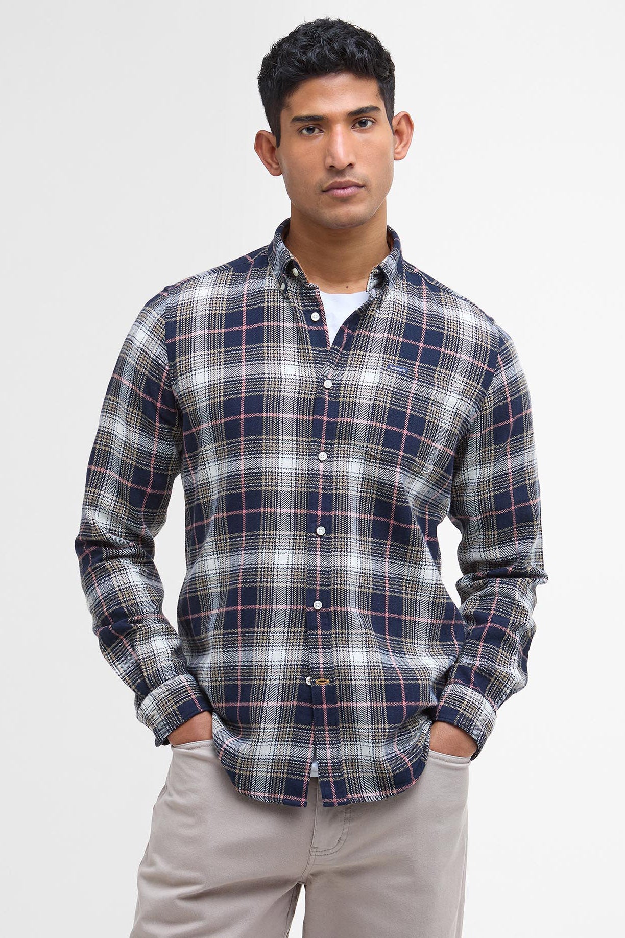 Barbour Whernside Tailored Shirt - Navy