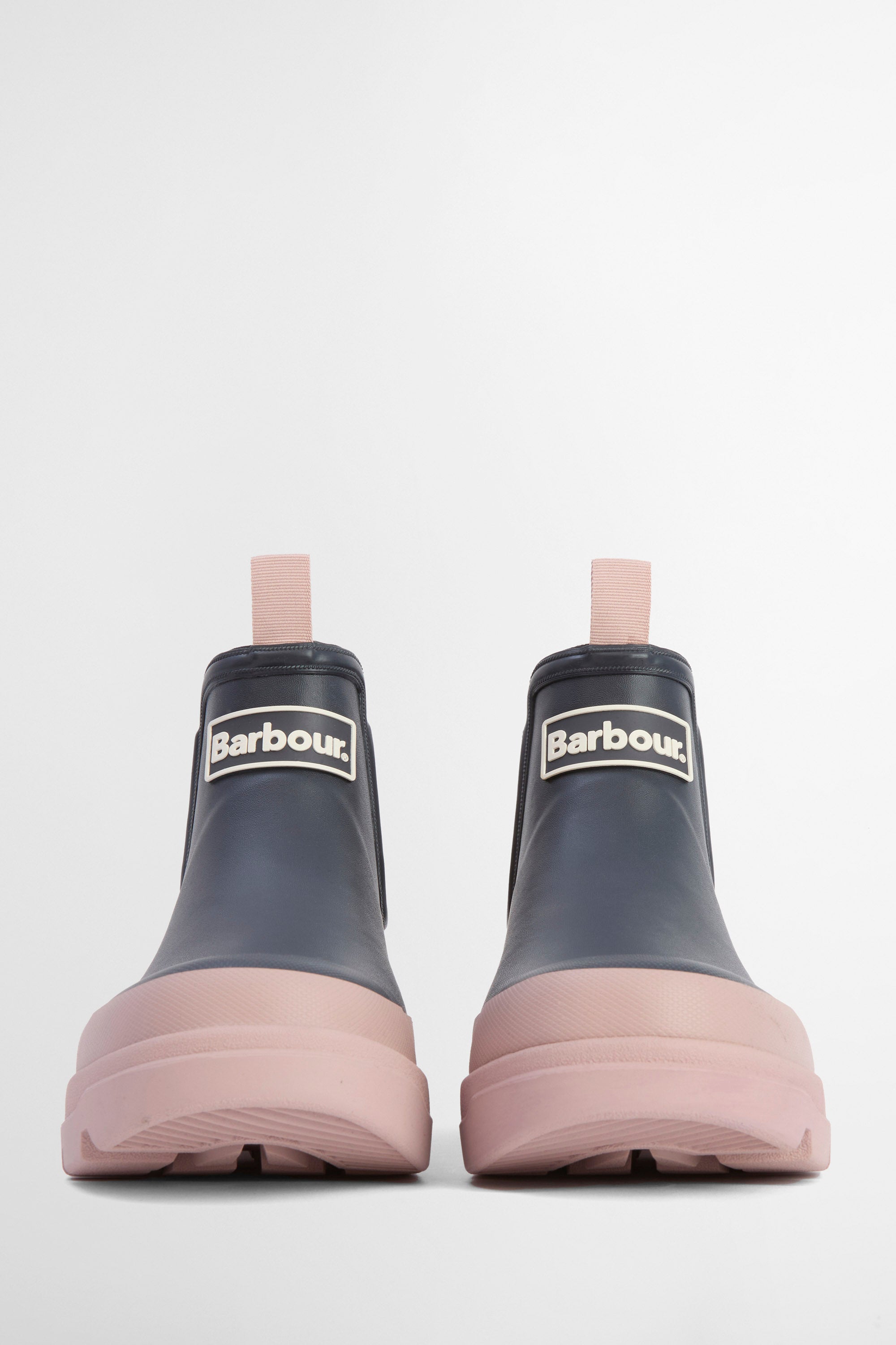Barbour Womens Nimbus Chelsea Wellington Boots - Dusky Grey/Gardenia Pink